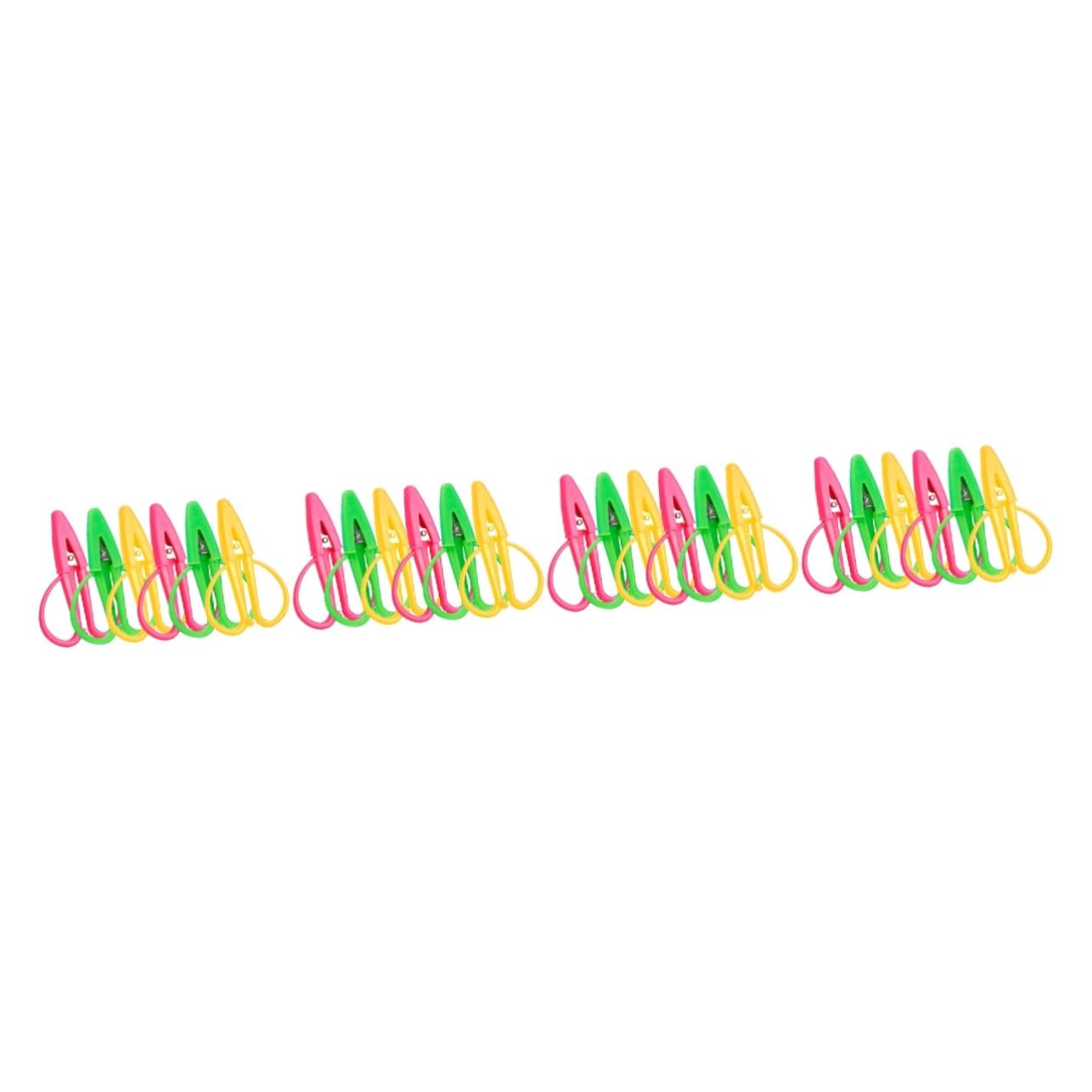 EXCEART 24pièces Ciseaux Miniatures Sécurisés Pour Couture Pratique De Ciseaux De Voyage Couleurs Pour Fils Et Étiquettes Pour Broderie Et Artisanat