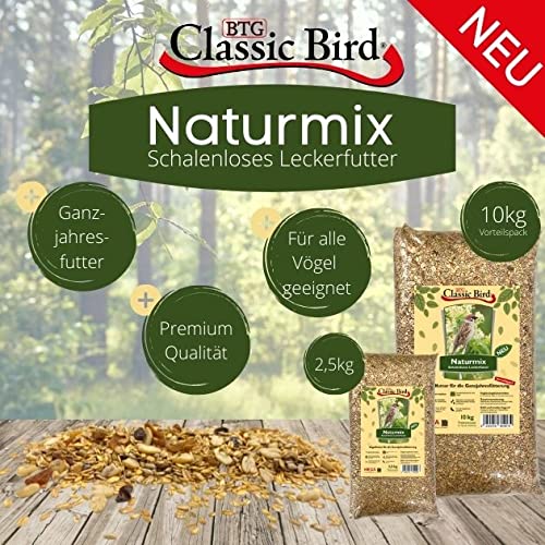 Naturmix 10kg schalenloses Wildvogelfutter | Ganzjahresfutter schalenlos für alle Vögel – Bild 3