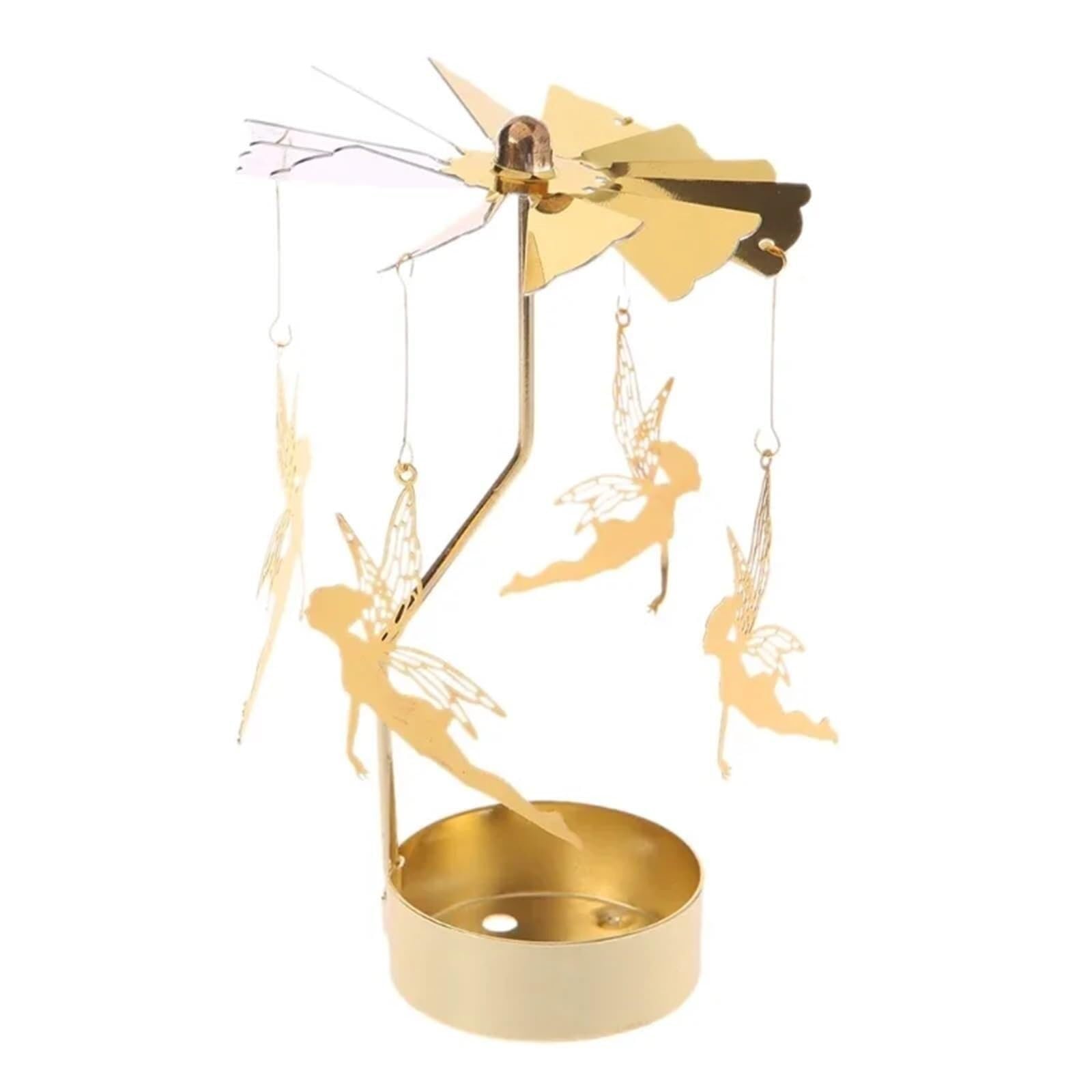 Candle Holders 1pc Metal Hot Rotating Christmas Dinner Party Wedding Decoration(Style4)