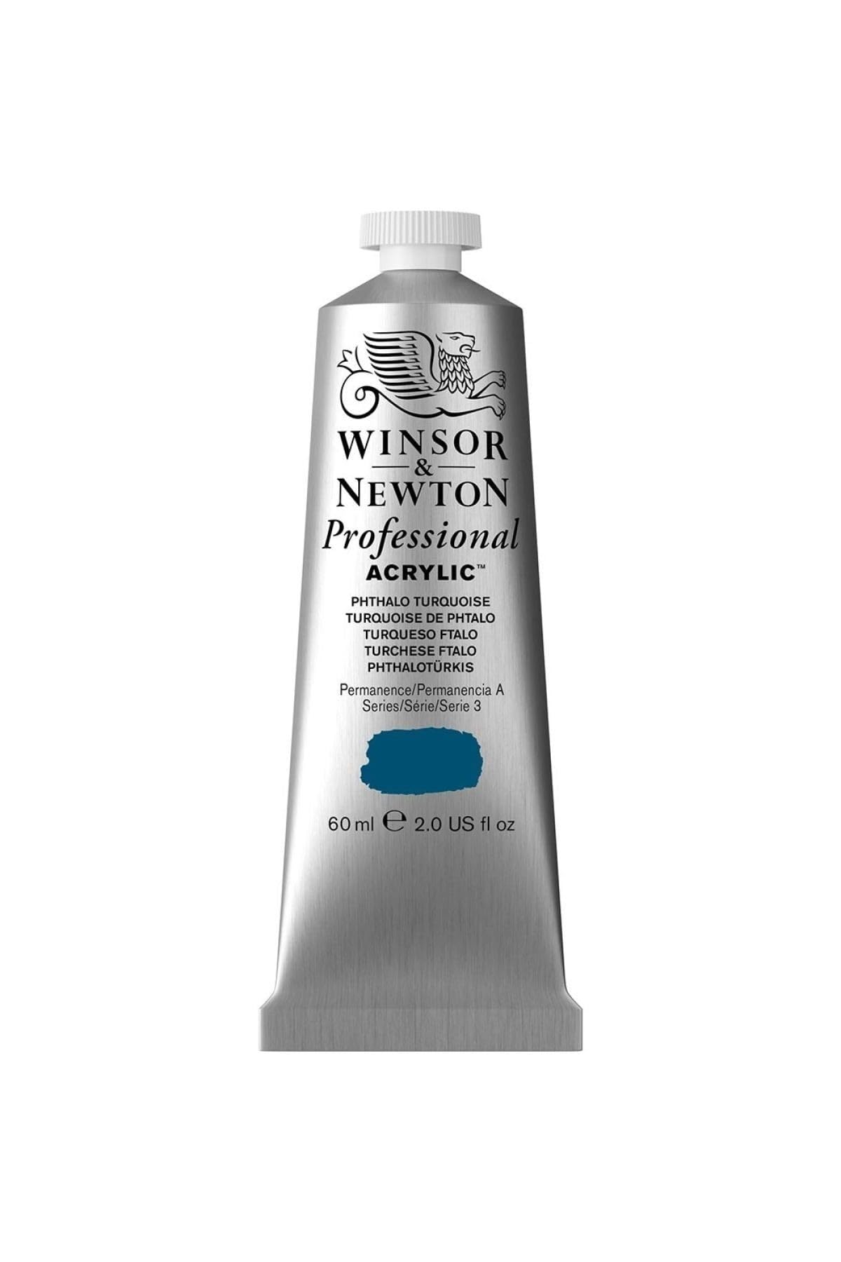 Winsor & Newton Professional Acrylic 60 Ml Tube 3 526 Color Series-Turquoise Ftalo