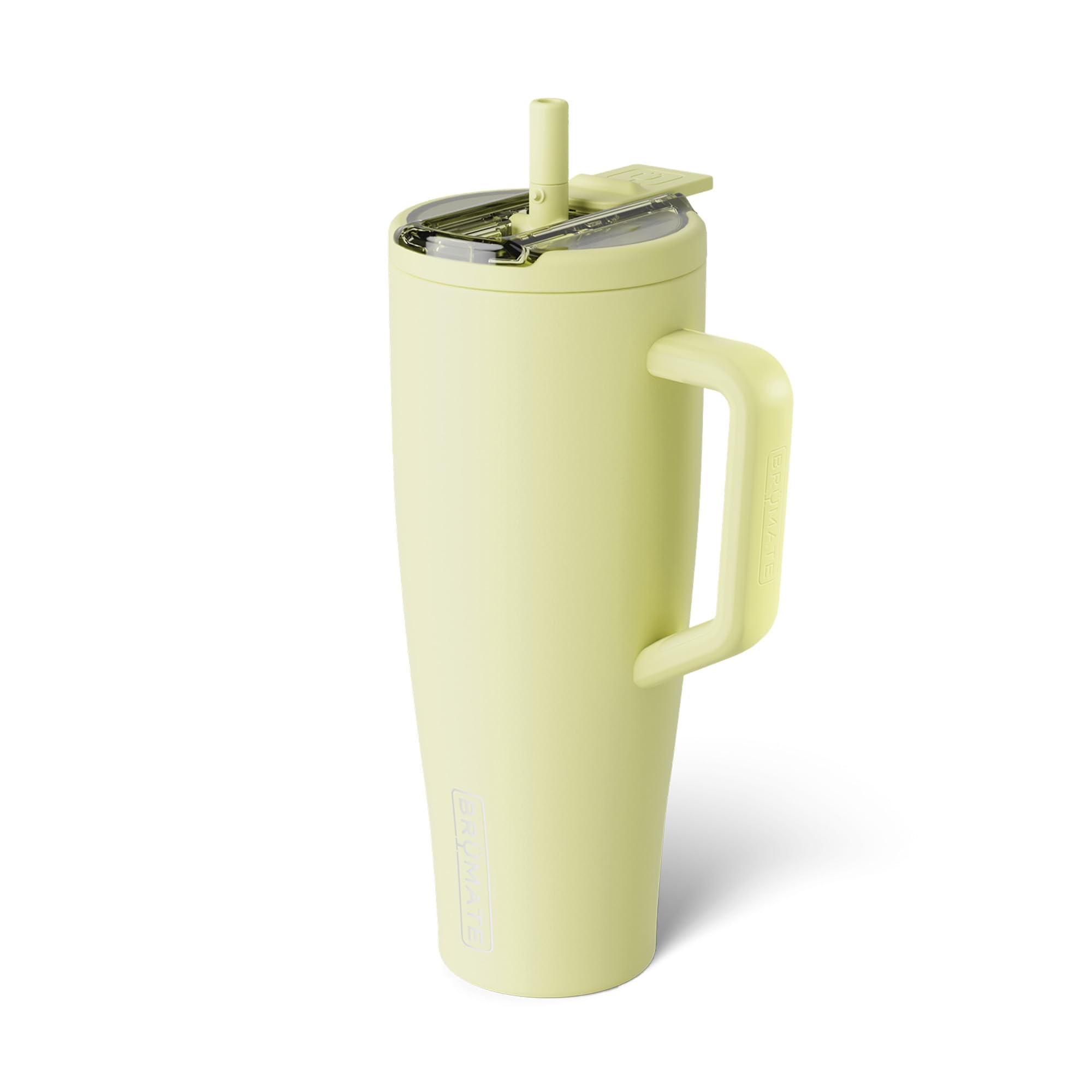 BrüMate Era Flip 40oz Tumbler with 100% Leakproof Covered Straw Lid | Hygienic Covered Straw | Insulated Stainless Steel Water Bottle with Handle | Cup Holder Friendly | BPA-Free (Prickly Pear) — image 1