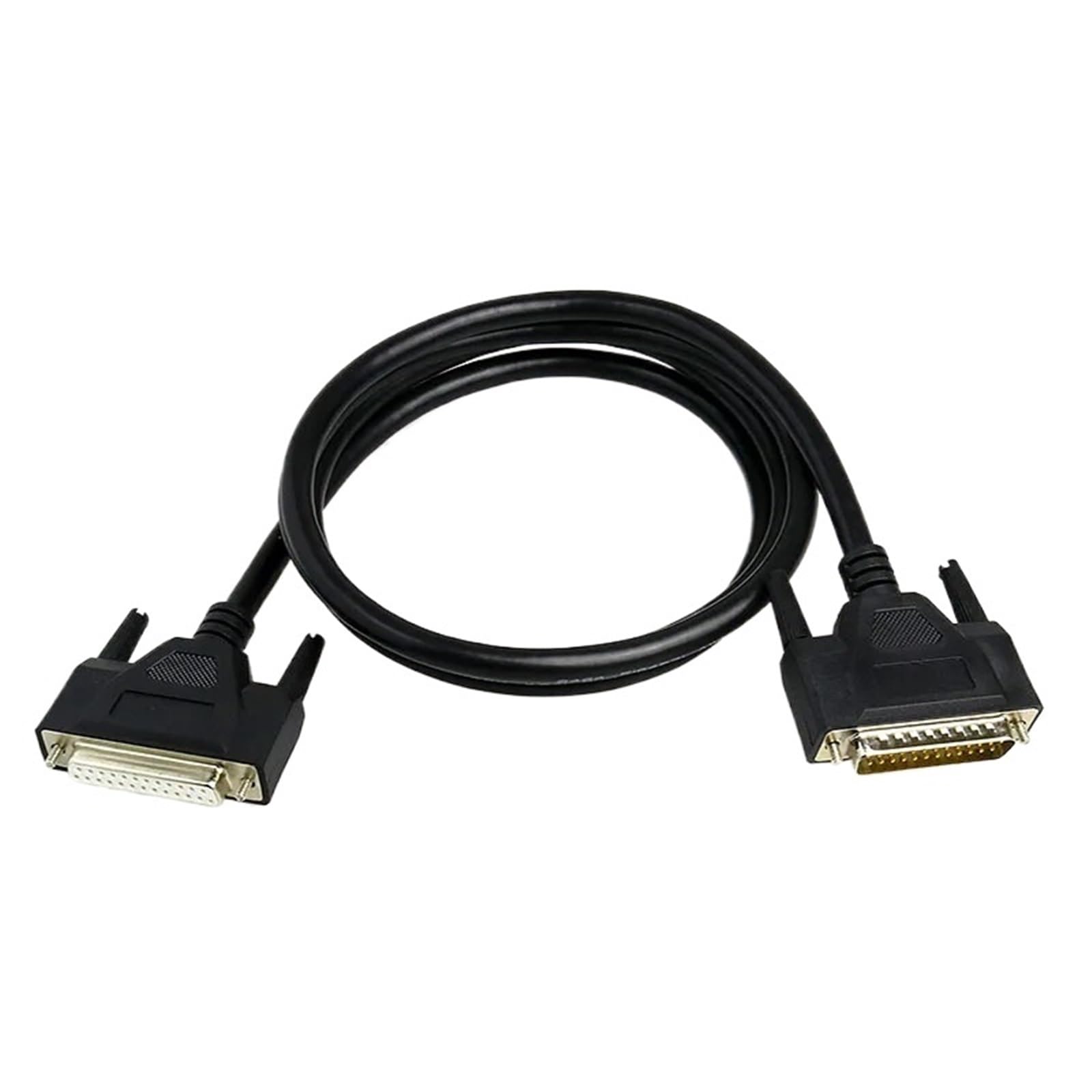Cable de Impresora DB25 Cable Paralelo DB25 a DB25 Macho a Hembra Cable de extensión DB 25P Macho a Macho Doble blindaje Cobre Puro(1.5m,Gold)