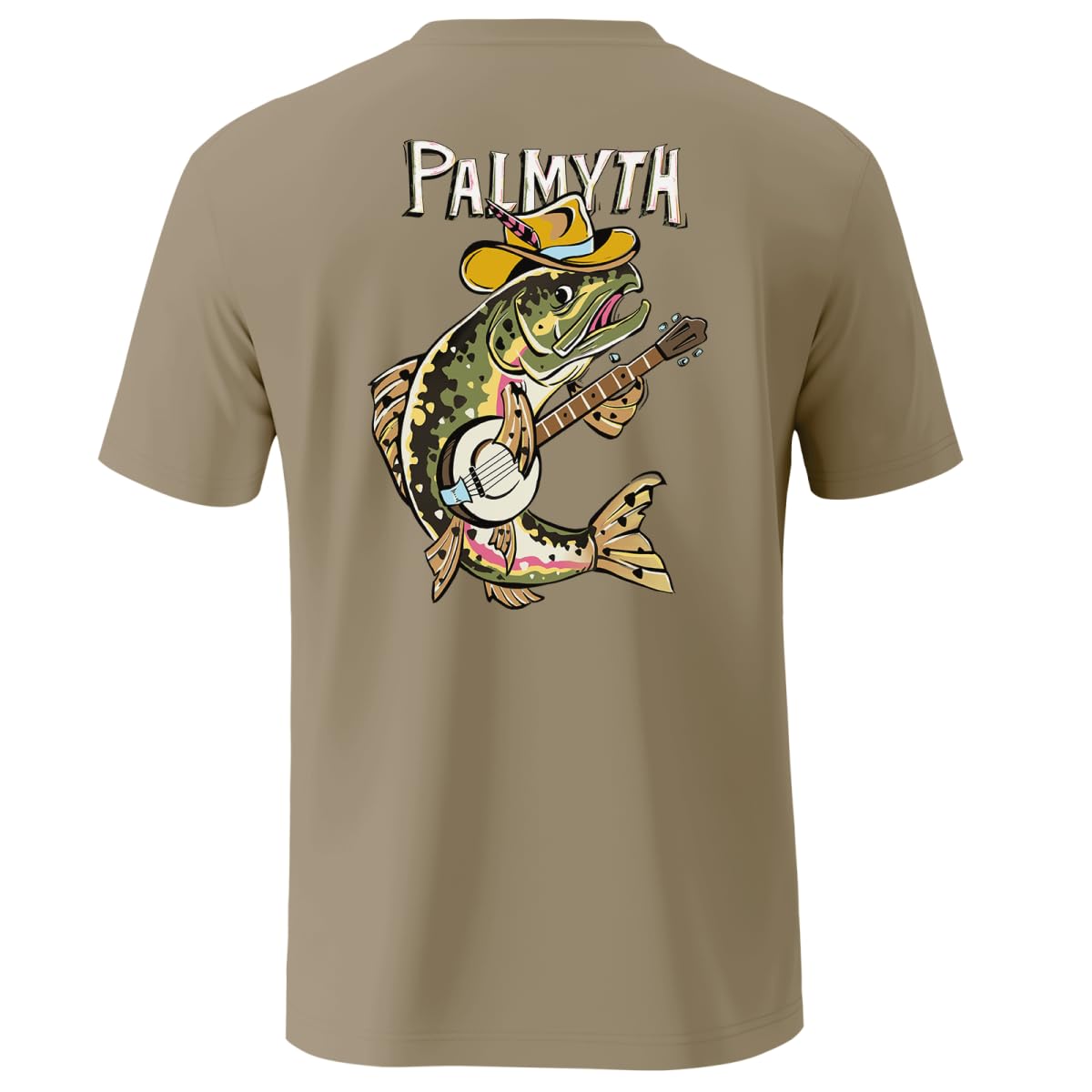 Palmyth Fishing Shirts for Men Sun Protection Shirts Short Sleeve UPF 50 T-Shirt Tee Quick Dry