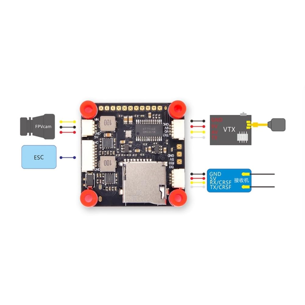 F405 V3S Plus Stack F405 kontroler lotu Blheli_s 65A 4w1 ESC 30,5 x 30,5 mm do RC FPV 5-15 Freestyle części dronów