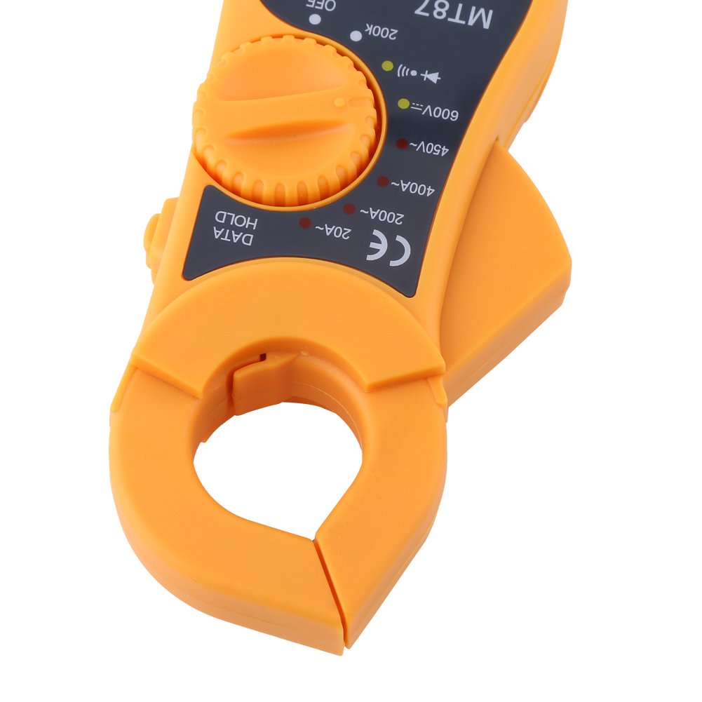 Klanata Digital Clamp Multimeter, AutoRanging AC DC Voltmeter, Ammeter, Ohmmeter with On Off Buzzer Testing Function, LCD Display for Electrical Troubleshooting