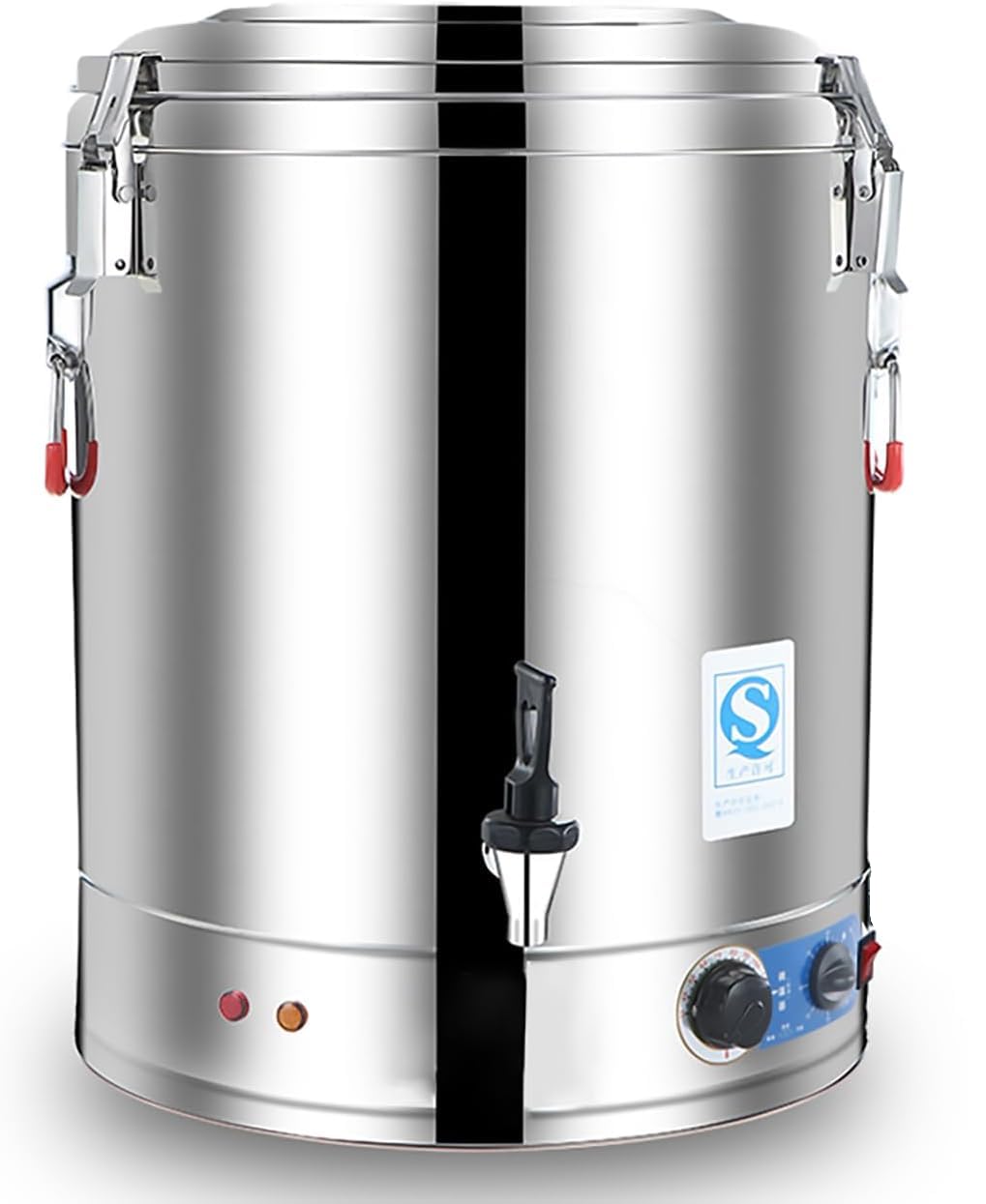 Kommerzieller Warmwasser-Urnen-Kessel-Spender aus Edelstahl, 30L 40L 50L 60L großer Kapazitäts-elektrischer Tee-Kessel mit Thermostat-Steuerung für Cafe-Büro-Restaurant-Verpflegung