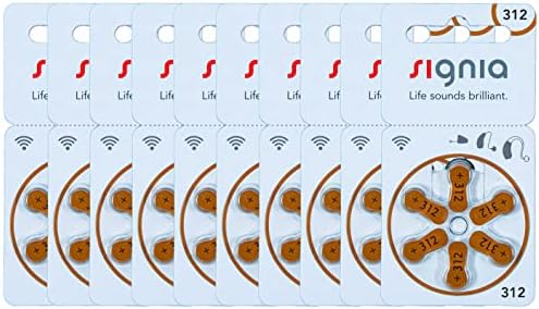 Signia Hörgerätebatterien, Größe 312, 60 Stück: Amazon.de: Drogerie ...