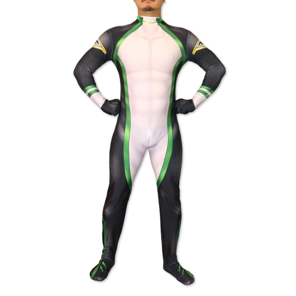 未使用　PHARFAITE 　クロコダイル　　ボディースーツ Amazon.co.jp: Zentai ヒーロー グリーン アメコミ ゼンタイ