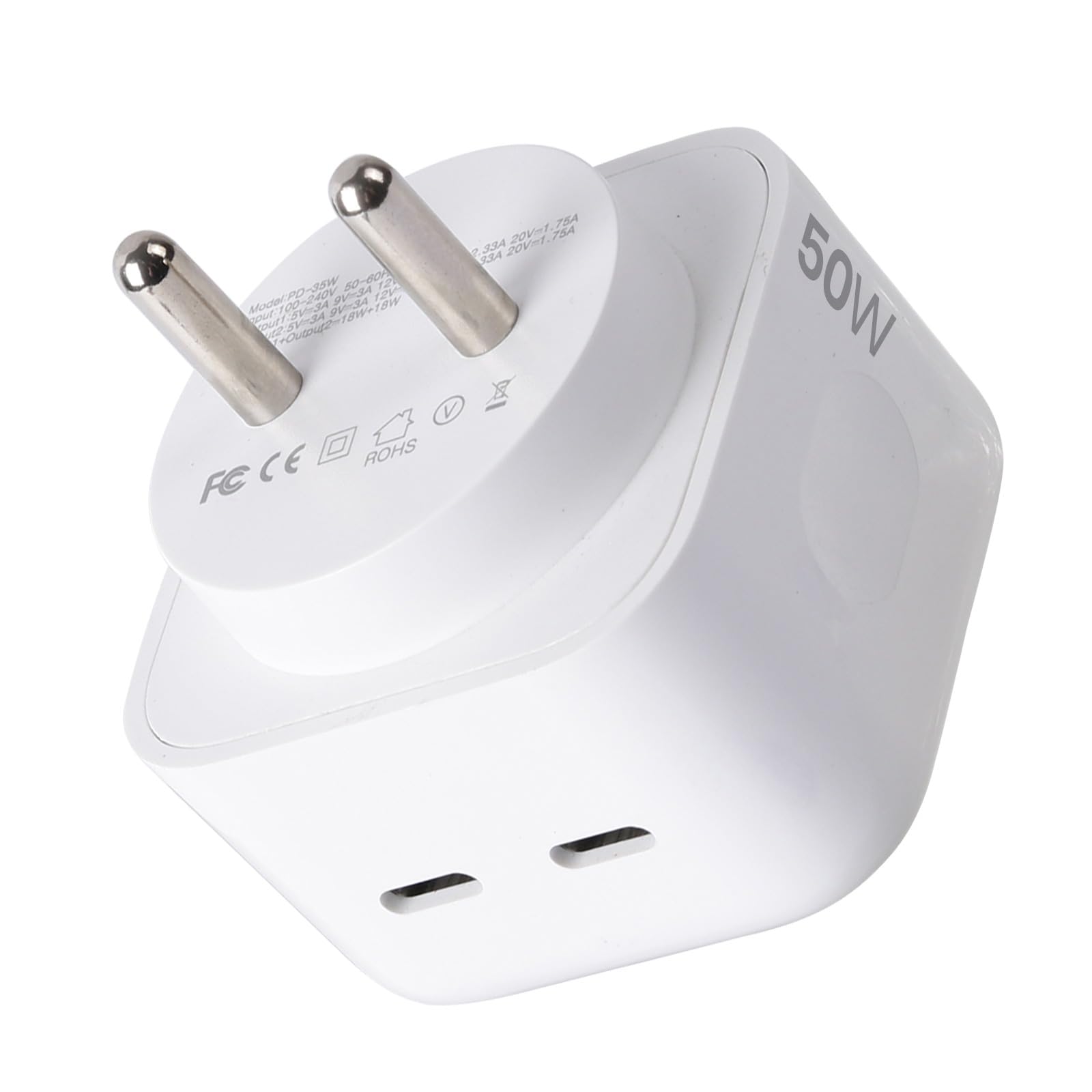 UNIGEN 50W Type C Charger (25W + 25W) Dual Port USB C PD Fast Charging for iPhone 17,16, 16 Plus, 16 Pro, 16 Pro Max, 15, 15 Pro, 15 Pro Max, iPhone 14 Series, Galaxy S24 Ultra, iPad, AirPods & More-picture-15