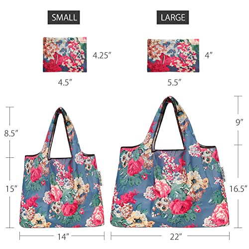 Image of allydrew Large Foldable Tote Nylon Reusable Grocery Bag