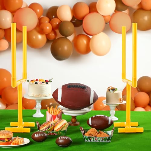 image for VioraWhite 2 Pcs Plastic Football Goal Centerpiece, 19.69