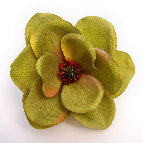 Large Magnolia Artificial Flower Hair Clip/Pin Brooch