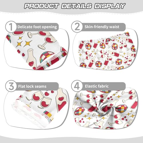 Girls Leggings Romantic and Love Elements Toddler Girls Clothes Leggings for Girls Toddler Girls Leggings 3-4T3