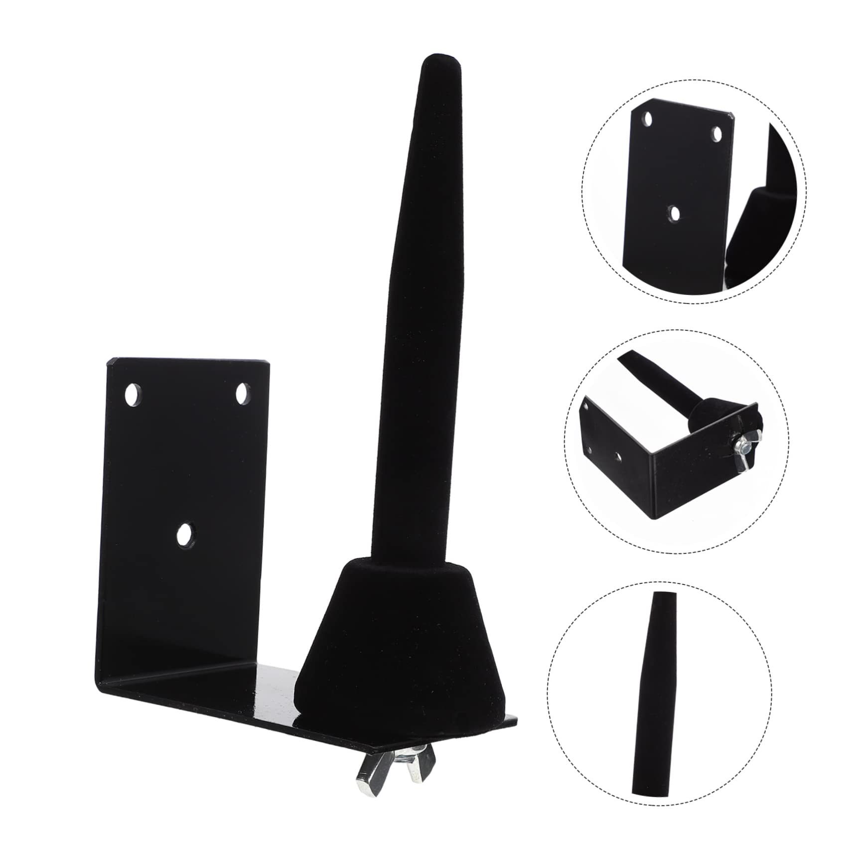 Toddmomy Black Pipe Hanger Wall-mounted Clarinet Flute Rack Sturdy Display Holder for Music Instruments