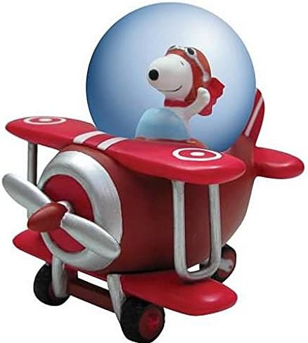 Amazon Co Jp Snoopy Flying Ace スヌーピー フライングエース スノードーム パイロット 飛行機 複葉機 スノーグローブ ウォーターグローブ おもちゃ