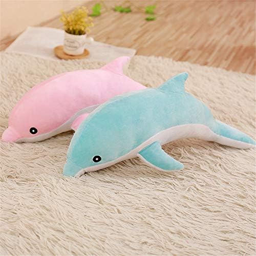 FeiWen dolphin Stuffed Animal Cute Plush Toy Very Soft Pillow Children's Birthday Ocean Lovers (blue)