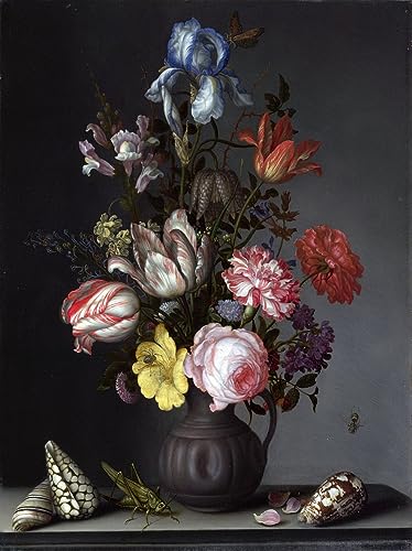 Tableau Fleurs dans un vase de Van Der Ast décoration chambre vintage