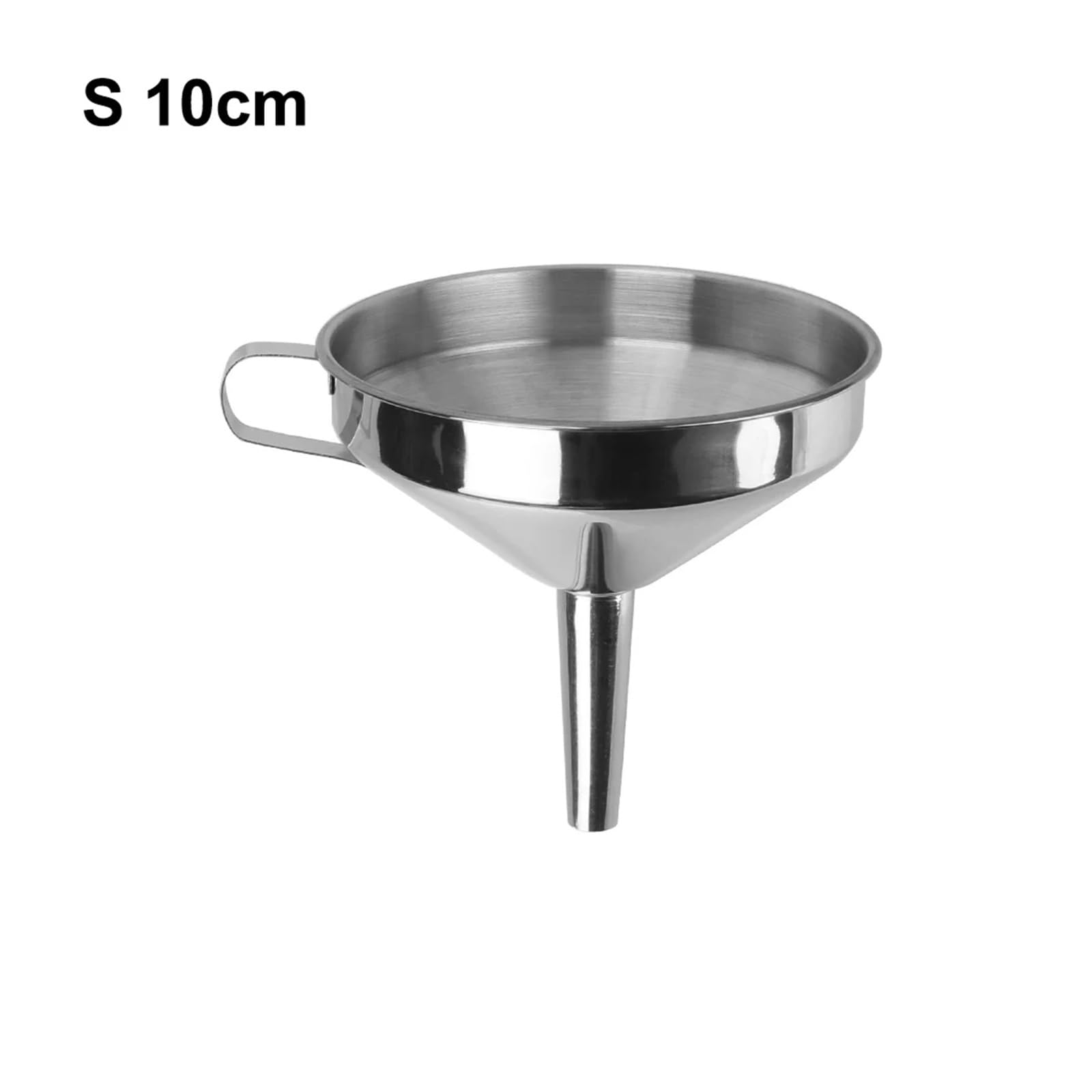 Funnels (hogar y Cocina) Bar Vino Cerveza Aceite Frasco Embudo de Acero Inoxidable for enlatar Herramientas de Cocina embudos de Boca Ancha Embudo de Metal con Filtro Desmontable(12CM)