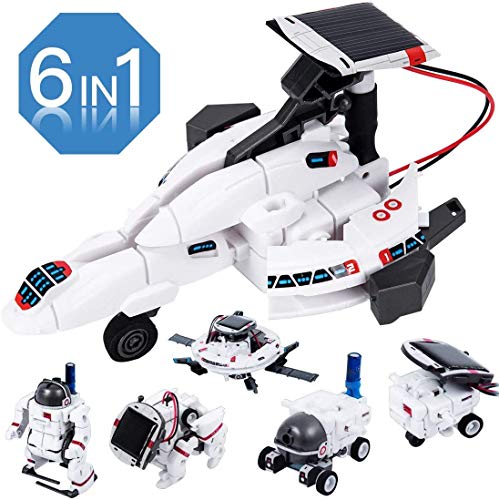 Tomons STEM Toys 6-in-1 Solar Robot Kit Learning Science Building Toys Educational Science Kits Powered by Solar Robot for Kids 8 9 10-12 Year Old Boys Girls Gifts