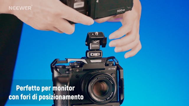 Supporto Stile ARRI Per Gabbia Supporto Monitor Da Scrivania Supporto Monitor Neewer Per Fotocamera - Vite ARRI 3/8", Compatibile Con Atomos Ninja V, 360° Girevole Giraggio 360 Inclinazione 180 Supporto Monitor Con - 6