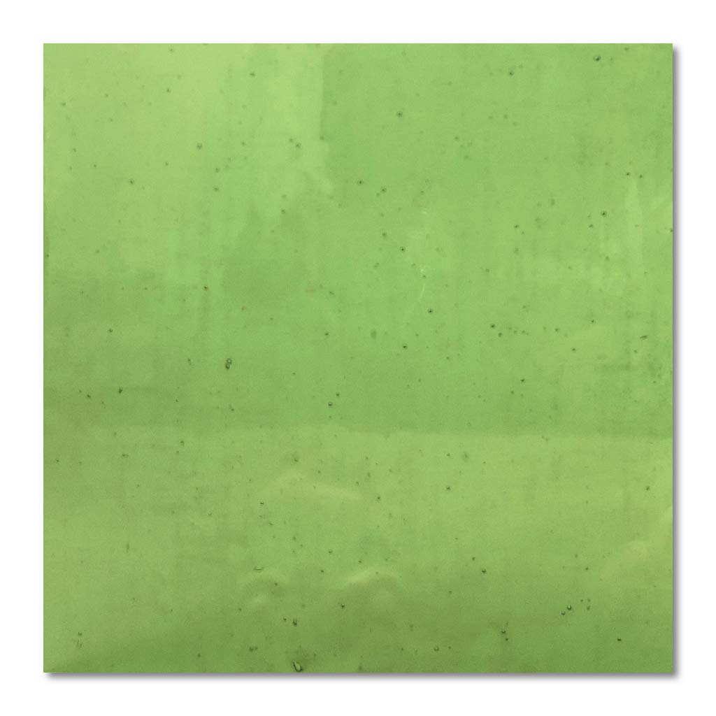 Sai Mosaic Art Transparent Stained Glass Sheet 8"x8" for Mosaic Work Light Green
