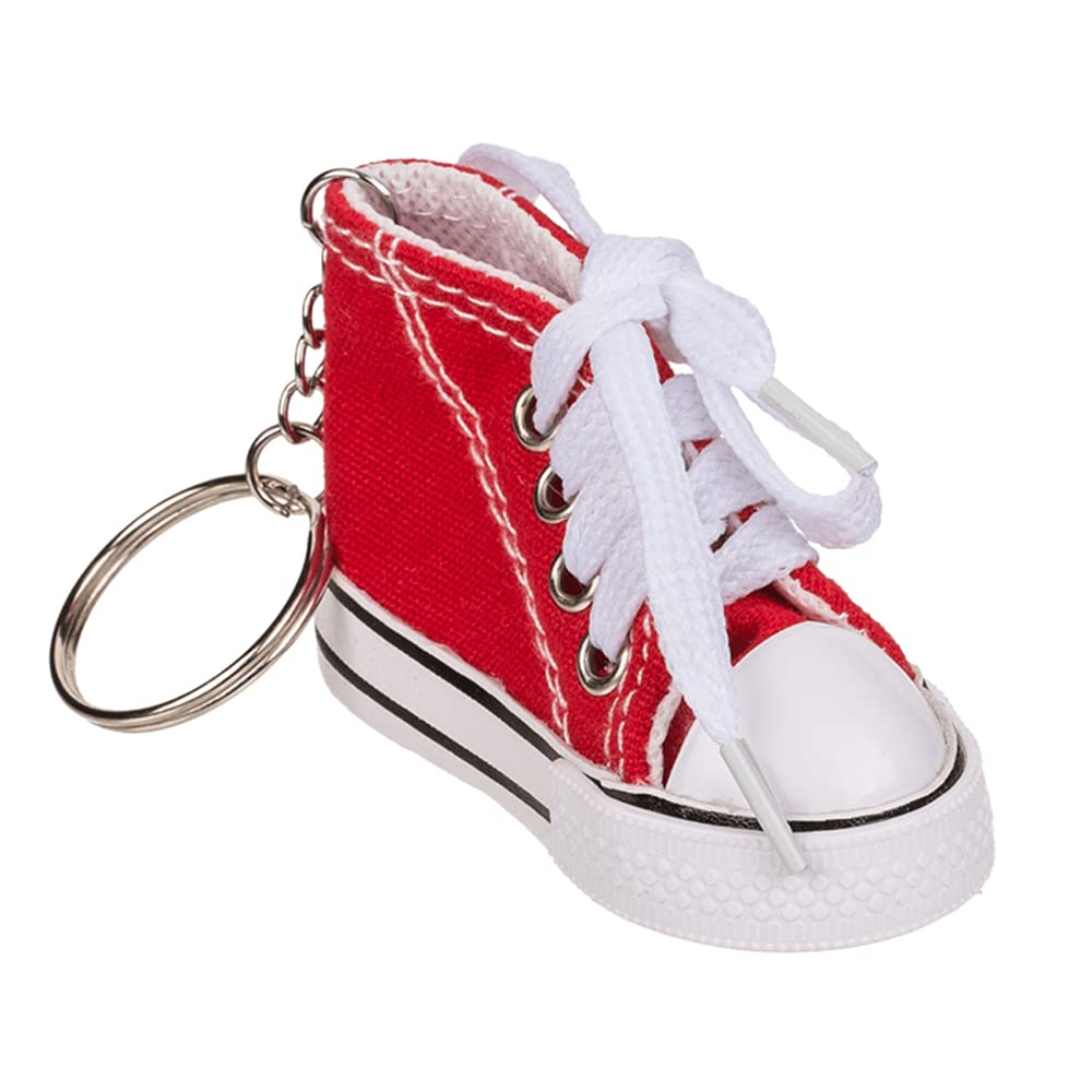Crafty Capers Red Trainer Keychain | High Top Keyring | Cracker Filler | Mini Gift