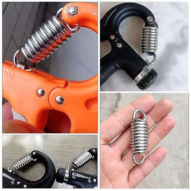 5 Pack Grip Strength Trainer Spring Replacement Stainless Steel Resistant Tension Springs For Hand Grip Strengthener Hand Gripper Squeezer Forearm Strengtheners Exerciser Repair Parts