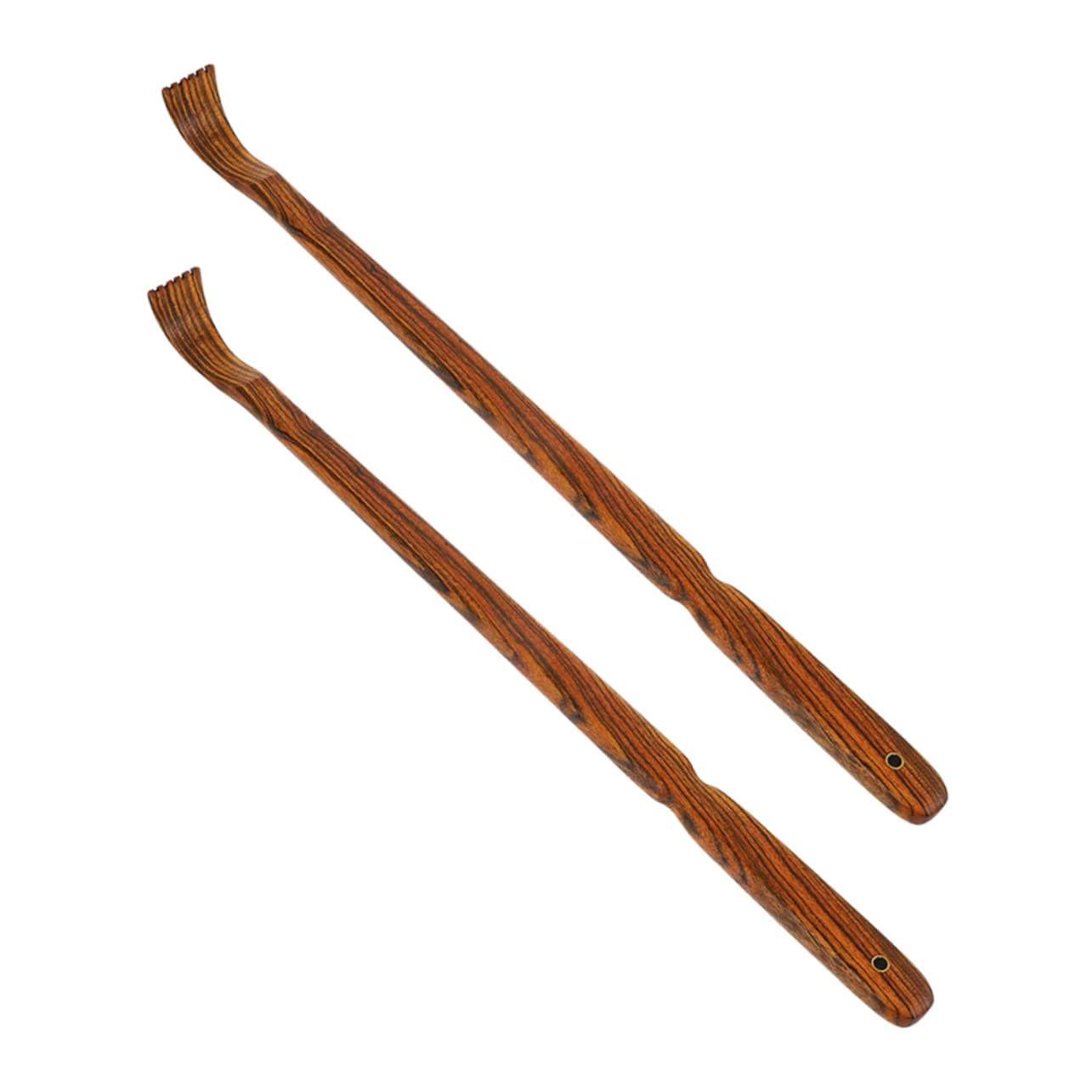 CALLARON 2 Series Cosquillas Espesas Curvo Pesado Rascador De Espalda Rasguño En La Espalda Rascarse Rascadores Raspador Rascador De Mano Rascador De Cuerpo Sándalo Coffee 2 Piezas*2
