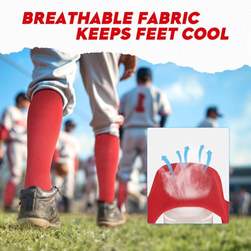 Youth Baseball Socks and Belt Set Softball Baseball Socks and Elastic Waist Belt for Youth Boys Girls4