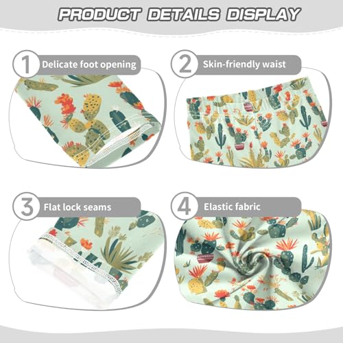 KLL Western Cactus Plant Plants Sage Girls Active Leggings Fashion Full Length Sweatpants Sports3