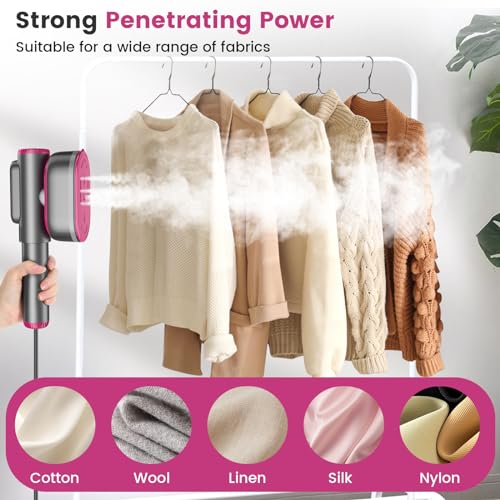 Yunmor YD001 Handheld Portable Steamer For Clothes - 15S Heat-Up, Dual Function Wet/Dry Iron, Lcd Display, Rotatable Head - Home Travel Use Clothes Steamer thumb #1