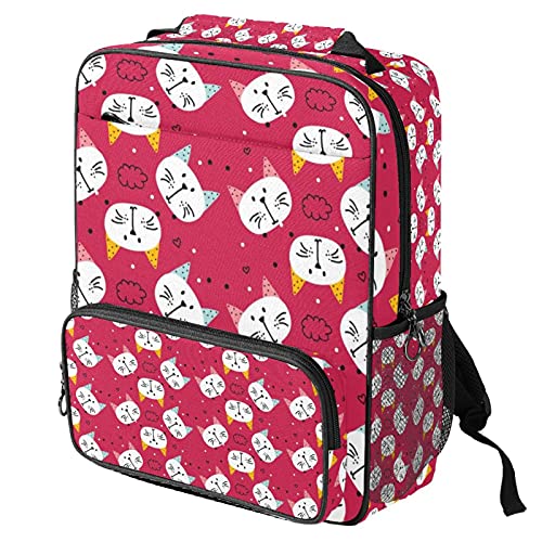 Sac de travail tendance chat rose pour le bureau et les cours
