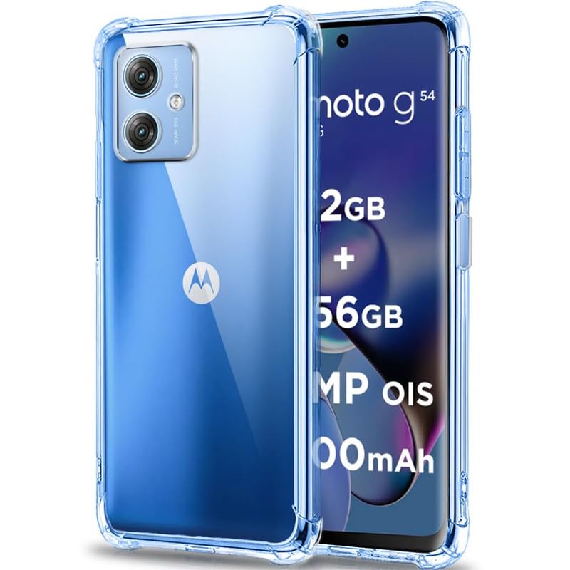 Image of Case Creation New Moto G14 Premium Imported 0.3mm Crystal Clear Totu Silicone Transparent Flexible Soft Corner Protection with TPU Slim Back Case Color Variation Cover for S23