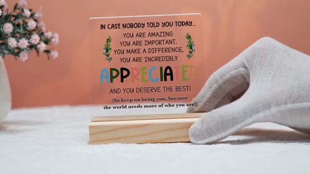 Decoración de oficina acrílica con frase motivacional miniatura 6