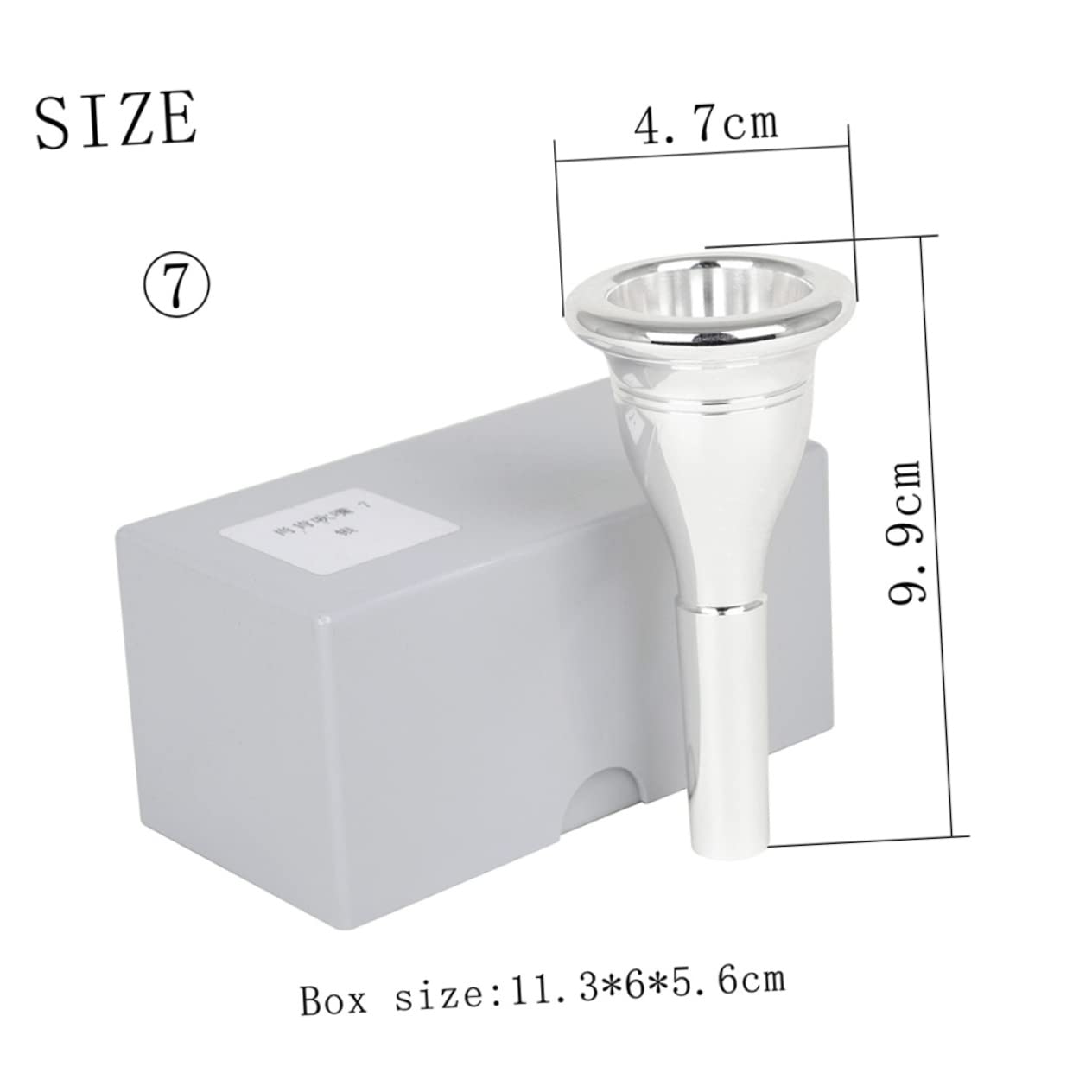 GOOHOCHY 1Pc Delicate Tuba Mouthpiece Replacement Tuba Accessory Cnc Plated Design Durable Musical Instrument Part present for Music Lovers