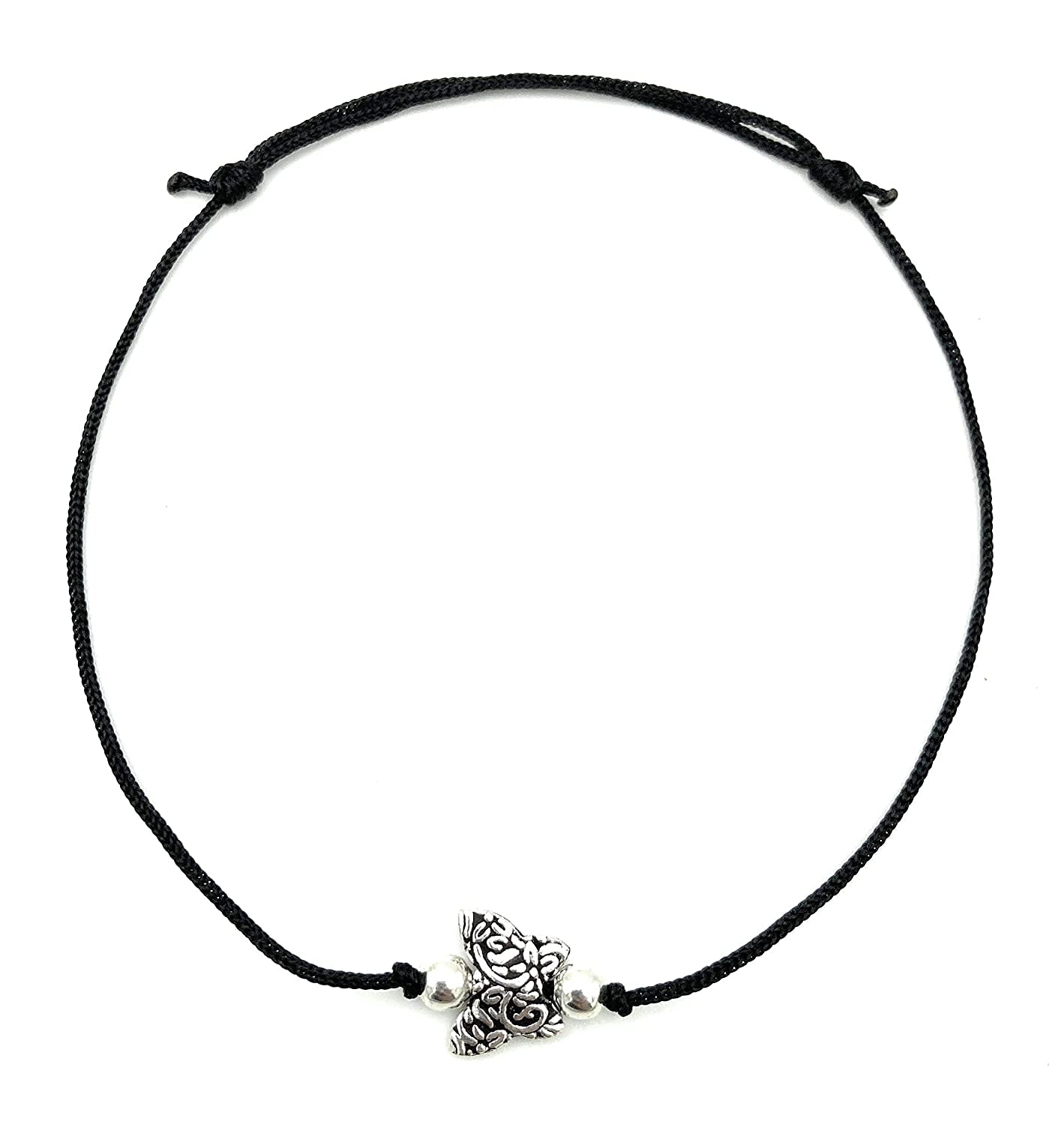 KUKSHYA JEWELLERS Exclusive 925 Sterling Silver Designer Butterfly charms Black Thread Anklet For Women & Girls Adjustable 1 Piece(TP 029) (B091N3CNVL) Amazon Price History, Amazon Price Tracker