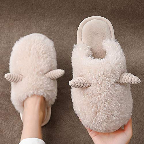 Chaussons d'hiver en coton antidérapants chauds et confortables - 3