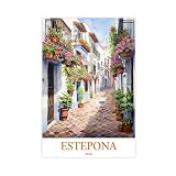 Estepona Wand-Dekor - Lienzo decorativo para pared, pinturas para decoración de sala de estar, dormitorio, 40 x 60 cm