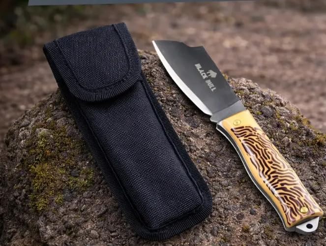 Canivete 3,5 Aço Inox Com Capa Camping Pesca Trilha Prático Prate...