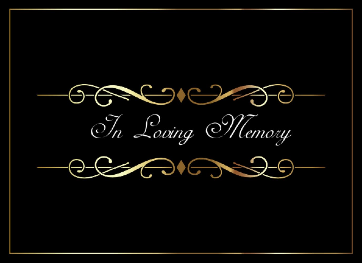 In Loving Memory Funeral Guest Book: Memorial Sign-in Book for Funerals, Condolence Book
