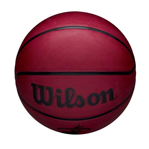 Wilson NBA Team Tribute Solid Basketball, Mit Pro-Nähten, Luftstabilität und Performance-Außenhülle, Für das Spiel im Freien, Material für alle Oberflächen, Team: Milwaukee Bucks, Grün, Größe: 5