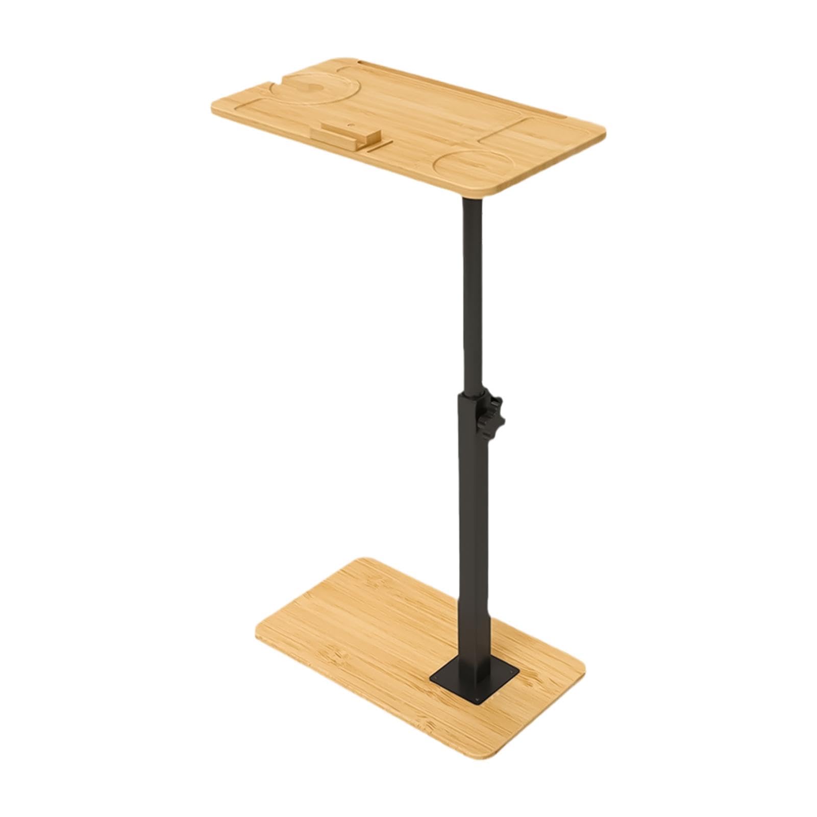 Generico Living Room End Table, Snack Side Table for Bed, Phone Slot Side Tables, Bathtub Storage Side Tables, Adjustable Height C Tables 15.35x9.06x16.93 inches with Phone Slot for Bed