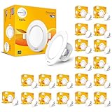 wipro Polycarbonate Alpha 7W Round Downlight Junction Box | Cool Day White (6500K) | Glare-Free Design |Recessed Down Light For False Ceiling | Cutout ~ 3 Inch | Pack Of 20