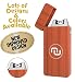 Novelty Wares - USB Flameless Plasma Dual Arc Rechargeable Windproof Cigarette Lighter with Charging Cable and Gift Box (Wood)