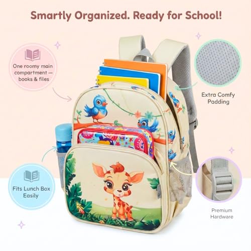 Image of VISMIINTREND Kids School Bag | Preschool Bag for Kids 2-5 Years | Cute, Baby Bags for School, Small Backpacks for Girls /Boys, Travel /Picnic Bags | Birthday /Return /Rakhi Gift for Girl