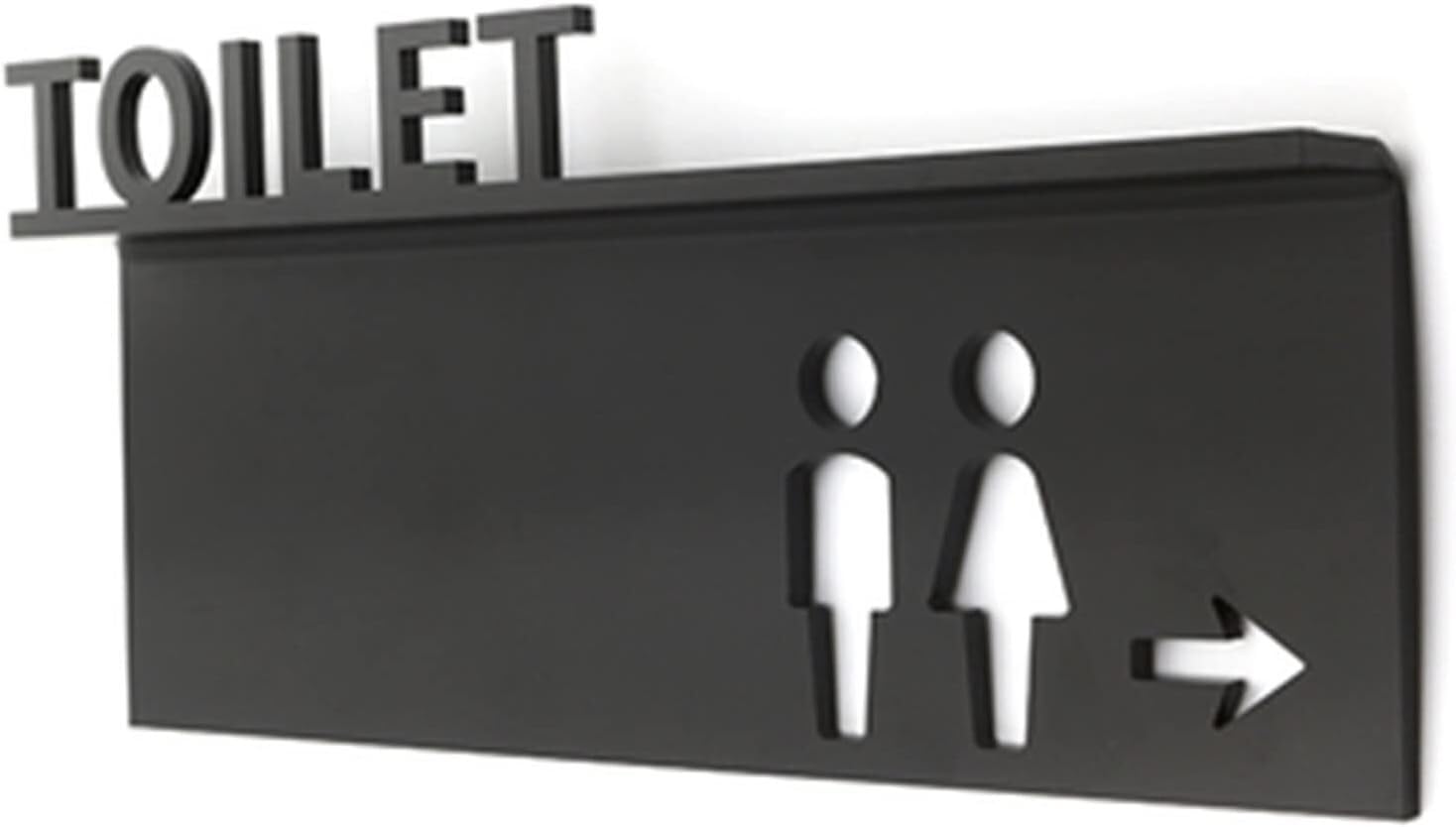 Panneau de toilettes unisexe idéal pour optimiser l'accueil dans les restaurants