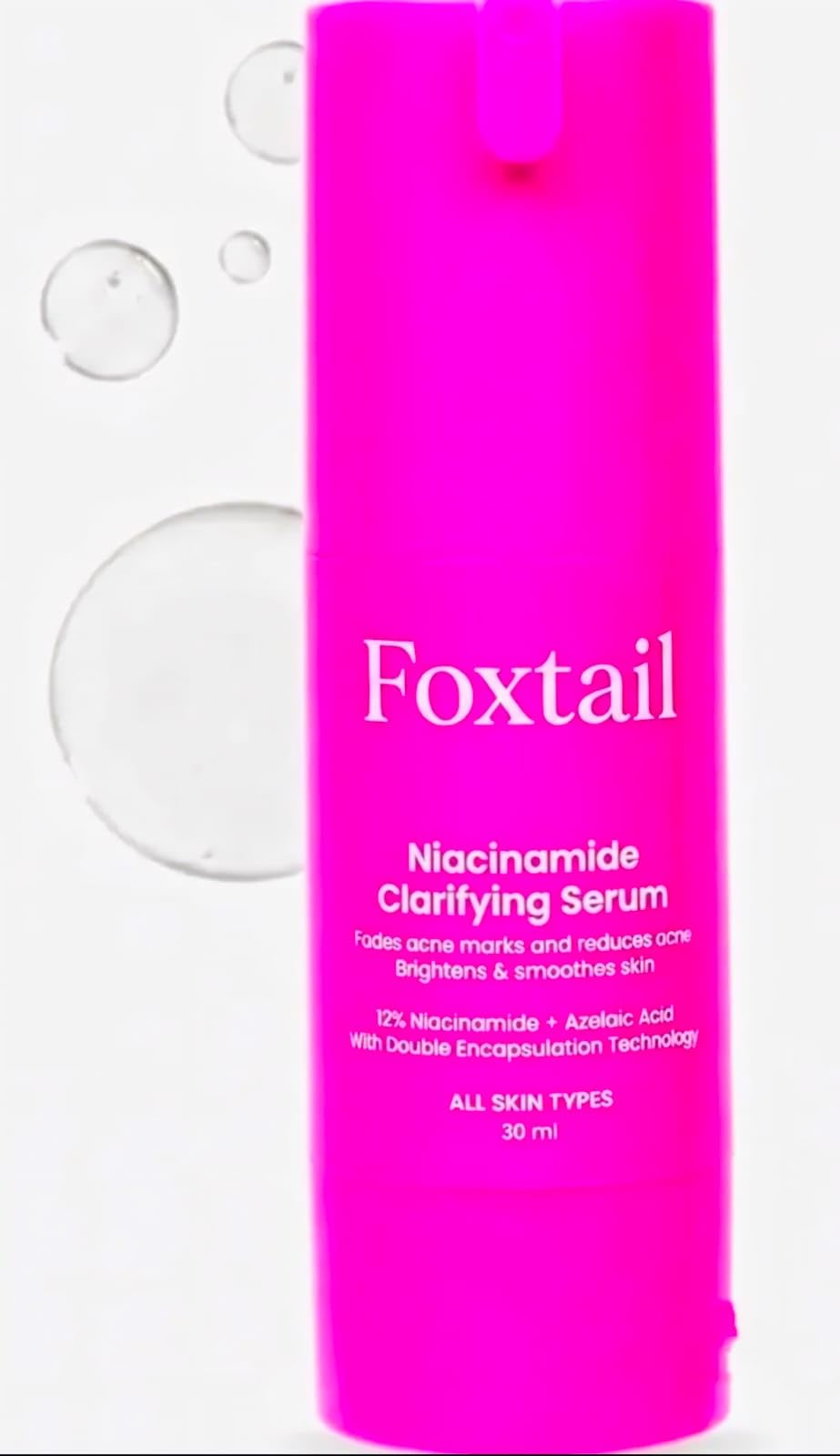 Foxtail face serum Niacinamide Clarifying Serum, 12% Niacinamide & Azelaic Acid, for Acne, Dark Spots & Oil Control, All Skin Types, 30ml-image-42