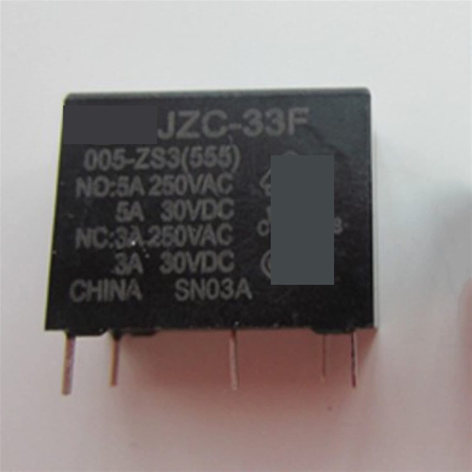 QEFHSVVZE 10Pcs Relay Hf Jzc-33f-005-ZS3 5VDC JZC-33F-012-ZS3 12VDC JZC-33F-024-ZS3 24VDC JZC 33F 012 ZS3 JZC-33F 012-ZS3 5A 5PIN(5V)