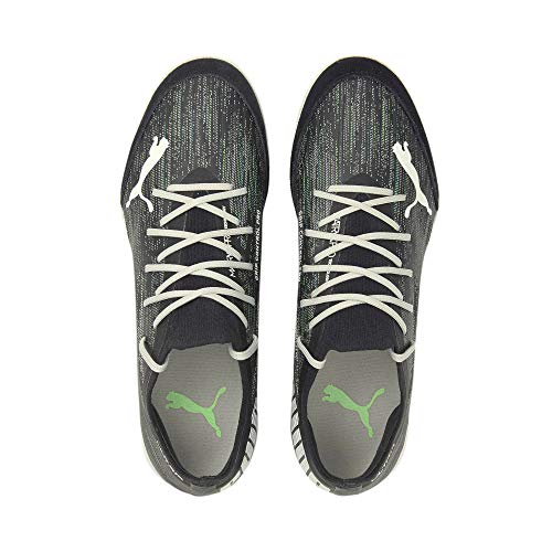 PUMA PUMA Men's Technical Sport Shoes Futsal Black Glacier Gray Elektro Green Elektro Pool, 9.5