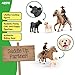 Schleich Farm World - 6PC Rodeo Calf Adventure Playset - Cowboy Rider Figurine with Horse Figure, Cow and Dog - Realistic Western Rodeo Farm Toys and Accessories - Kids and Toddlers Ages 3+ | 42578
